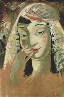Lado Gudiashvili. Smile of Fresco. 1955. Paper, Gouache. © Ch. Gudiashvili